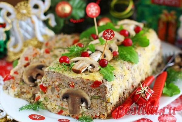 Кекс из говядины, грибов и овощей — Домашний уют