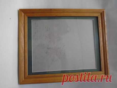 VINTAGE MID CENTURY 1970/80'S SOLID OAK FRAME 16 X 13" With GLASS and Matt | eBay