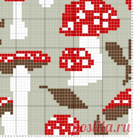 Mushroom C2C Crochet Blanket Pattern Woodland Nature Mushroom - Etsy Lithuania