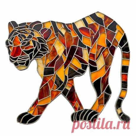 Tiger Stained Glass Window Cling Calcomanía pegatina ventana película reutilizable sin residuos regalo para su mamá él hogar - Etsy Chile