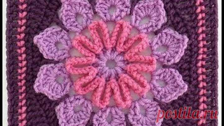 ВЯЗАНИЕ КРЮЧКОМ ИЗ КВАДРАТНЫХ МОТИВОВ - 2016 / CROCHET SQUARE OF MOTIVES / CROCHET SQUARE Motiv