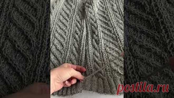 Вертикальный матрасный (трикотажный) шов для соединения деталей изделия. #вязание #вязаниеспицами