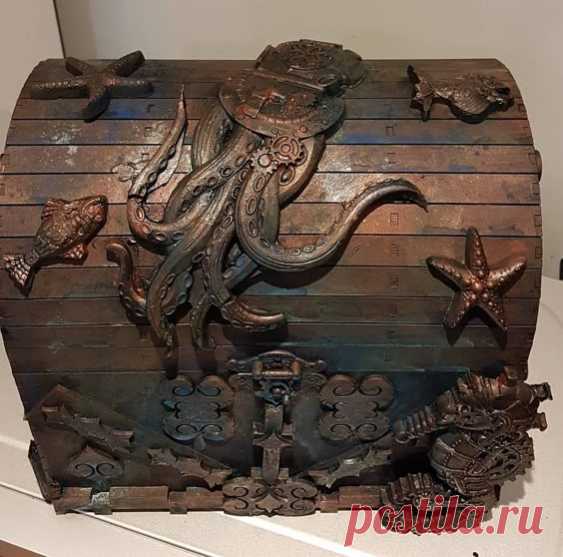 Steampunk treasure chest