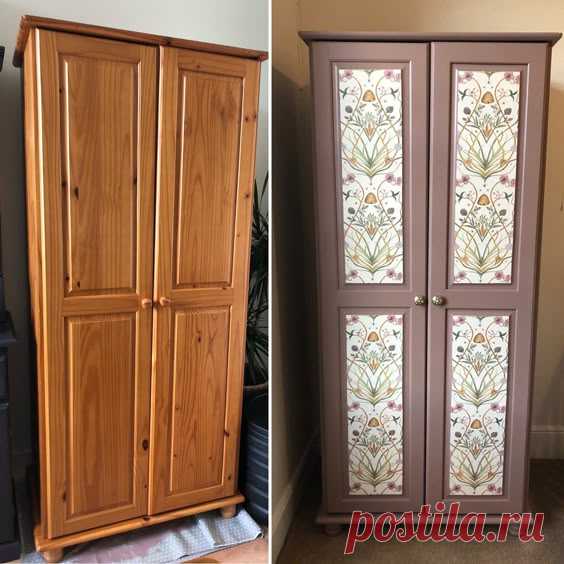 Upcycled pine wardrobe