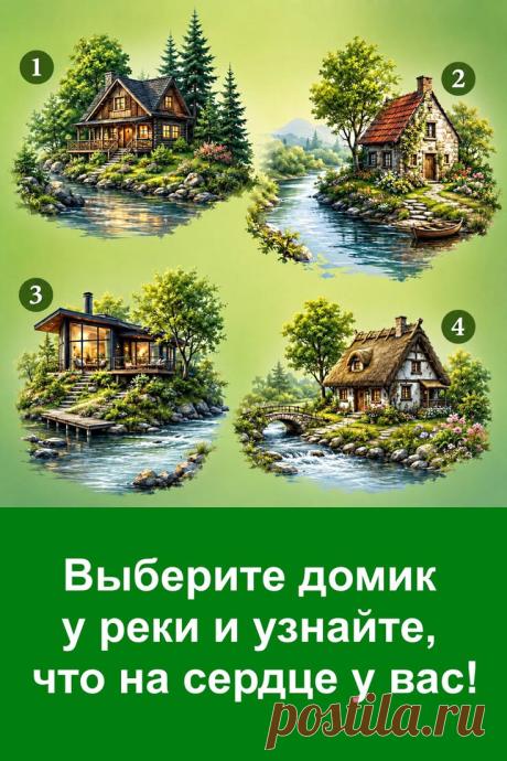 Любите красивые картинки и тесты на самопознание? Тогда этот материал для вас. Домики у реки создают особую атмосферу спокойствия и уюта, а результаты помогут взглянуть на свои чувства и настроение немного иначе.