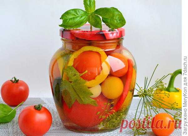 Помидоры с вкусным маринадом на зиму. Пошаговый рецепт с фото