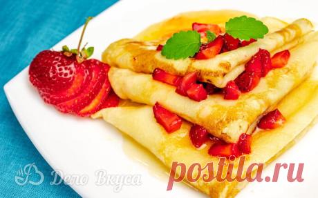 Блины на кефире - Вкусный рецепт тонких блинов на кефире
