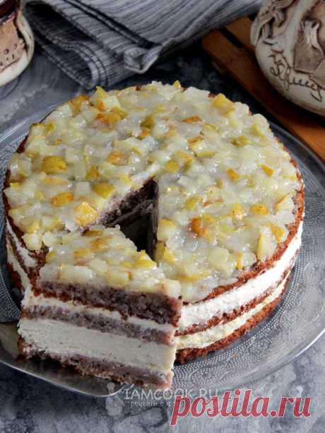 Торт с сыром Дор-блю и грушей — рецепт с фото пошагово