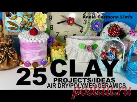 AMAZING UNIQUE ORIGINAL 26 clay projects.Tons of IDEAS! Worth your TIME! NO SOUND :)