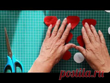Мак из ткани