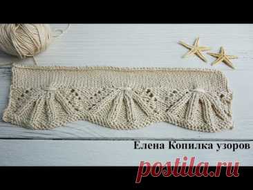 Шикарная кайма спицами для джемпера | A chic border with knitting needles for a jumper
