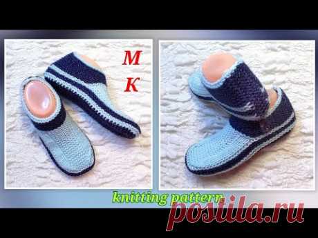 🥇Бесшовные следки (unisex)‼️МК ⏩ На двух спицах и с ростком задника 🤗