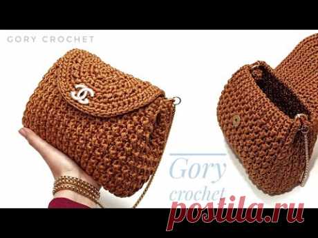 كروشيه شنطه موديل مميز وأنيق سهل وبسيط bag crochet