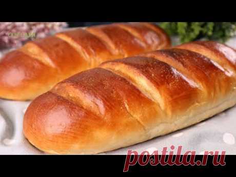 Самый ВКУСНЫЙ и МЯГКИЙ домашний БАТОН! Лёгкий рецепт и ПРОСТОЕ приготовление | Оливьедка