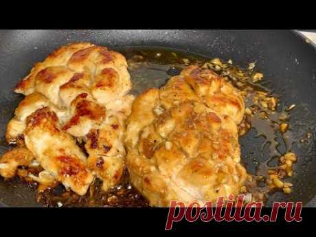Мясо ТАЕТ во рту как МАСЛО - БАРХАТНОЕ куриное филе Вкусный Быстрый рецепт курицы в чесночном соусе
