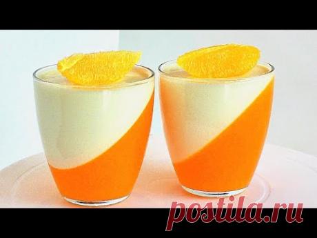 🍊МАНДАРИНОВАЯ ПАННА-КОТТА🍊Самый Новогодний Десерт🍊