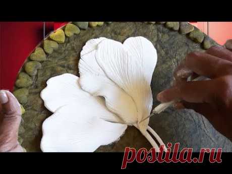 This is Amazing/Wallputty craft ideas/Flower diy/Wallputty art