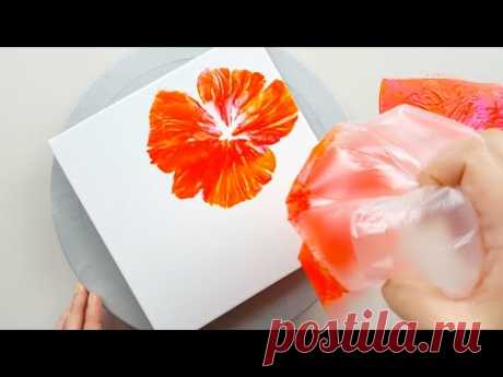 (591) New ideas for painting flowers | Easy Painting Tips | Fluid Acrylic | Designer Gemma77