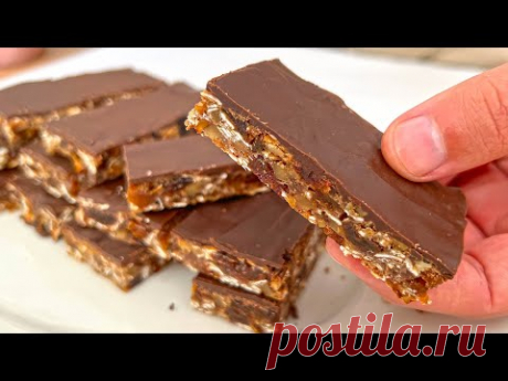 👍 БЕЗ сахара! За 5 минут! Вкусные и полезные энергетические батончики