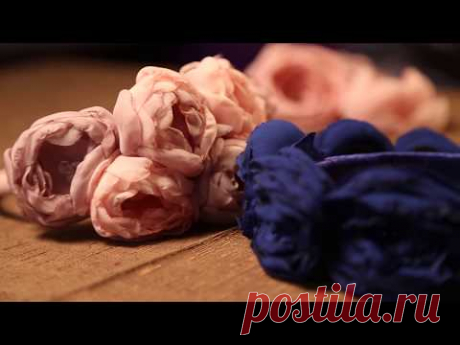 «Ручная работа». Цветы из шифона (14.01.2015)