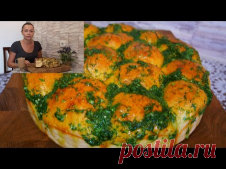 Пампушки с чесноком и зеленью к борщу или супу.  ВКУСНАЯ ДОМАШНЯЯ ВЫПЕЧКА