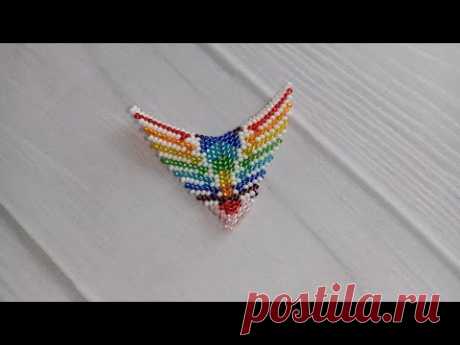 🌈⭐Звезда "Радуга"⭐🌈 Мозаичное плетение Часть 1(1-15 ряд)