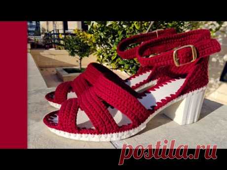 💥⚡️БОСОНОЖКИ ЖЕНСКИЕ ЛЮБОВЬ💥МК ДЛЯ НОВИЧКОВ💝 ВЯЖЕМ КРЮЧКОМ 🔥💥 CROCHET SHOES