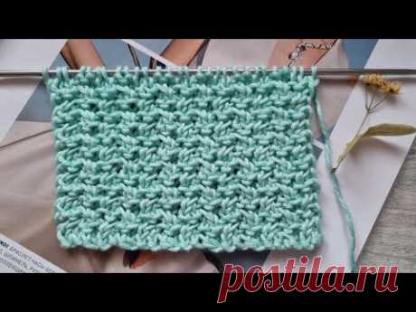 Рельефный, фоновый узор необычайно стильный🧶knitting pattern.