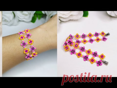 как сделать браслет // простой браслет из бисера своими руками