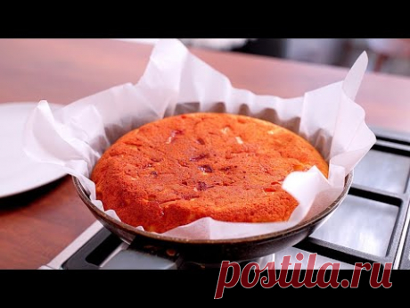 За 5 минут ЯБЛОЧНЫЙ ПИРОГ на сковороде 🍎 Быстрый, простой и вкусный рецепт без духовки