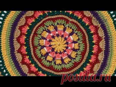 Crochet Mandala Stitch Along: Rnds 1 - 10 | INTERMEDIATE | The Crochet Crowd