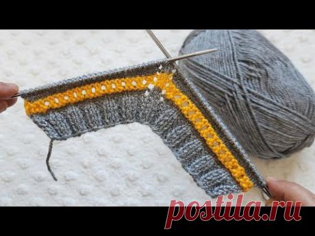 Очень простая бесшовная модель пинеток с двумя спицами