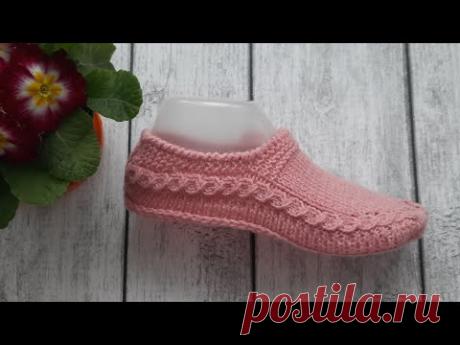 Классные элегантные тапочки- следочки без швов. Подробно на  Яндекс Дзен по ссылке внизу.