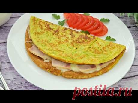 КАБАЧКОВЫЙ ПП БЛИН с любой начинкой. Завтрак и Ужин из кабачков!