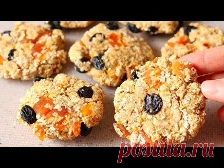 ДАВНО ИСКАЛА Рецепт БЕЗ ДУХОВКИ! Печенье за 5 Минут НА СКОВОРОДЕ Хрустящее ОВСЯНОЕ без Муки и Сахара