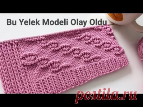 🎉Yeni Bir Yelek Modeli Arayanlara! En Modern ve En Şık Örgü Tasarımı💫