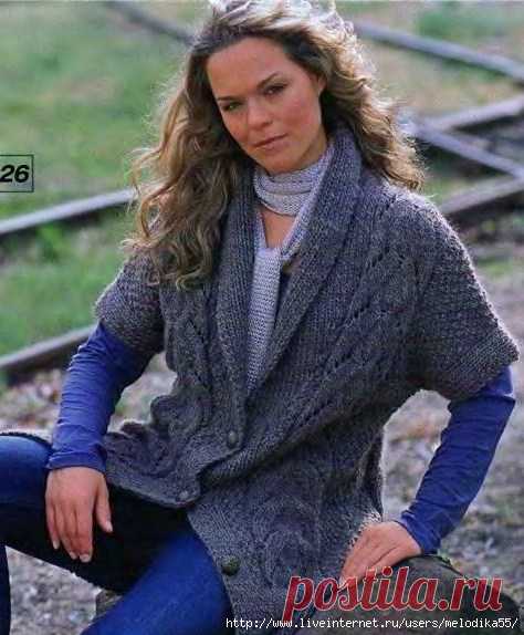 Спицы.Жилет