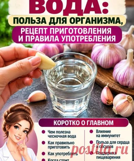 Чесночная вода: польза для организма