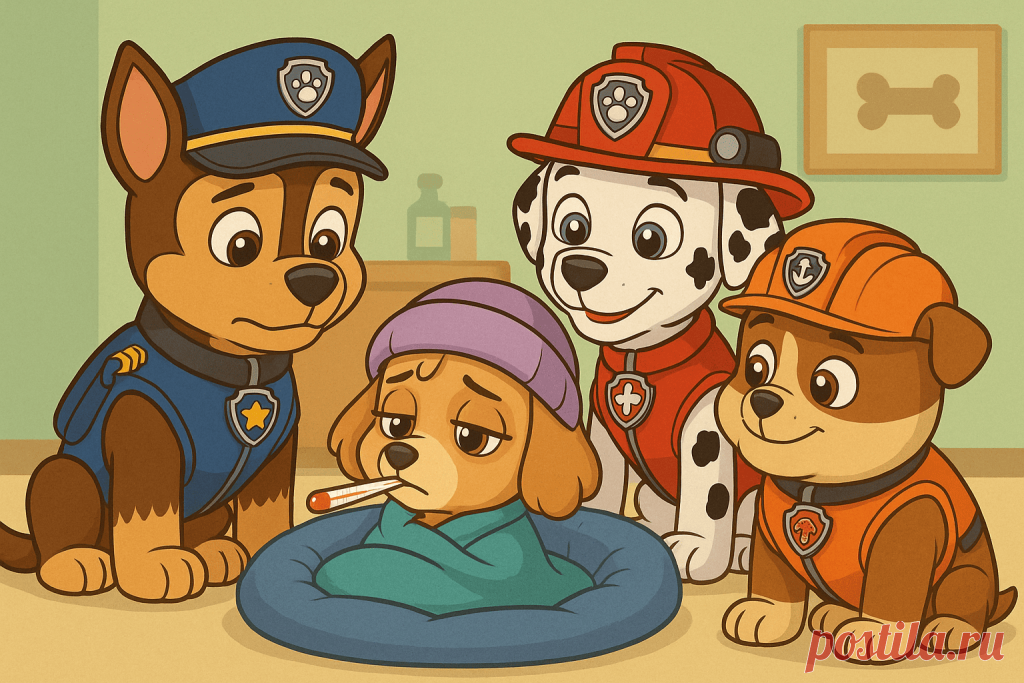 Как Скай заболела - Kidfic - истории с героями любимых мультфильмов