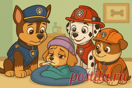 Как Скай заболела - Kidfic - истории с героями любимых мультфильмов