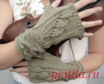 Рукавицы без пальцев Sourwood Mountain - Knitty, весна 2009 г.