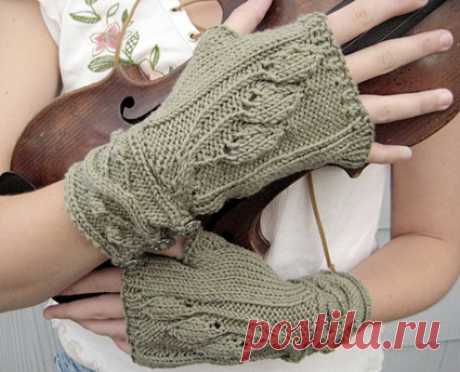 Рукавицы без пальцев Sourwood Mountain - Knitty, весна 2009 г.