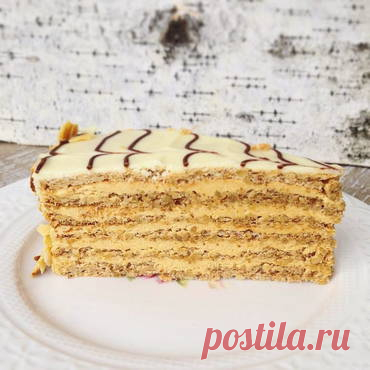 Медовик с орехами - рецепт приготовления с пошаговыми фото