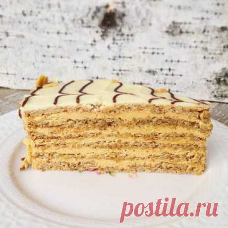 Медовик с орехами - рецепт приготовления с пошаговыми фото