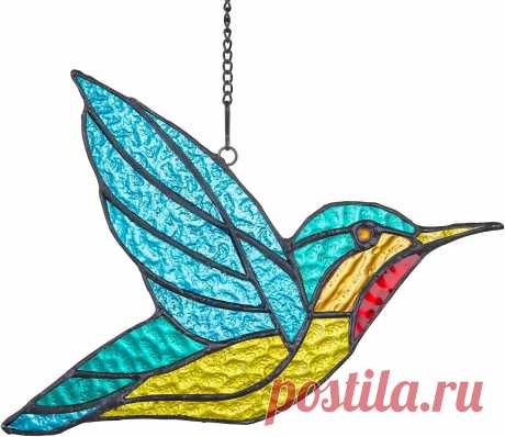 Amazon.com: Regalos de colibrí, vitrales, vitrales colgantes, decoración de pájaros de vidrieras para ventana de cocina, regalos de colibrí para mamá, atrapasoles. : Patio, Césped y Jardín