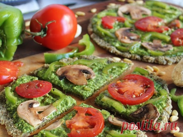 Вкусная пицца для поста и вегетарианцев — Сад Заготовка