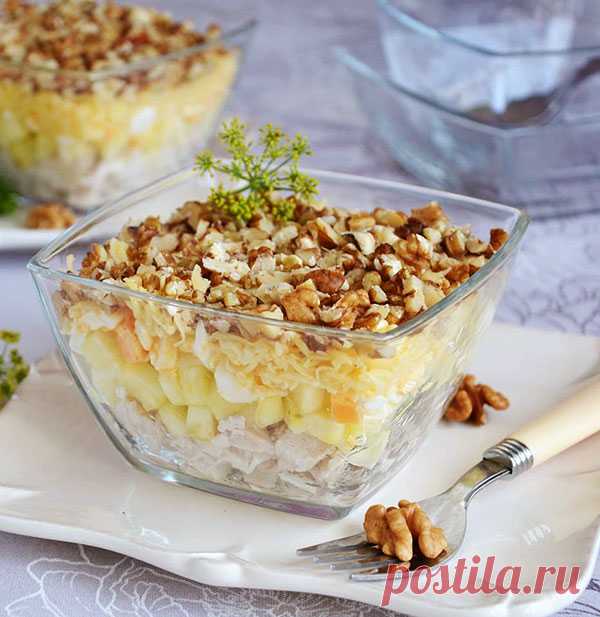 Салат Курица с ананасом — Домашние заботы