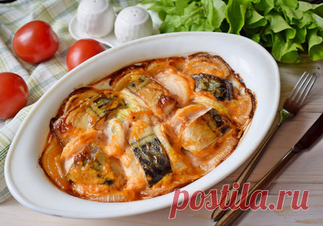 Скумбрия кусочками в духовке — ДОМАШНИЕ