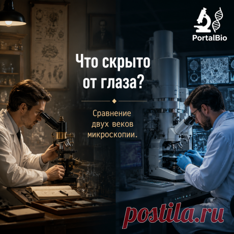 Что скрыто от глаза? Сравнение двух веков микроскопии | PortalBio