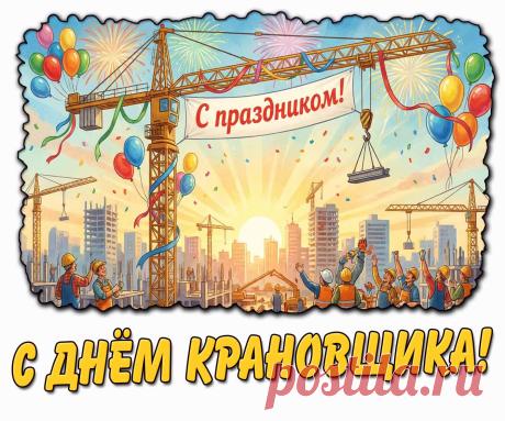 Крановщик, отличный мастер,
Будь успешным, непременно,
Пусть работа дарит счастье,
Закаляет ежедневно! Открытки на День крановщика!
